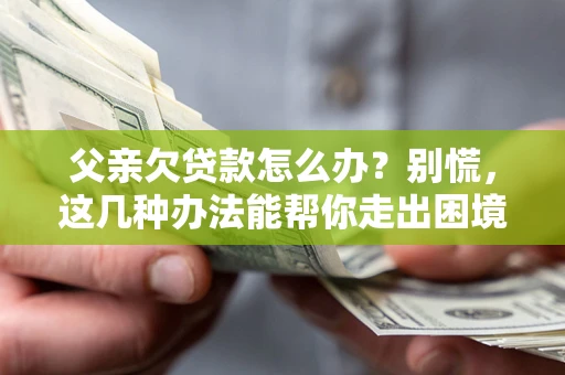 北京父亲欠贷款怎么办？别慌，这几种办法能帮你走出困境